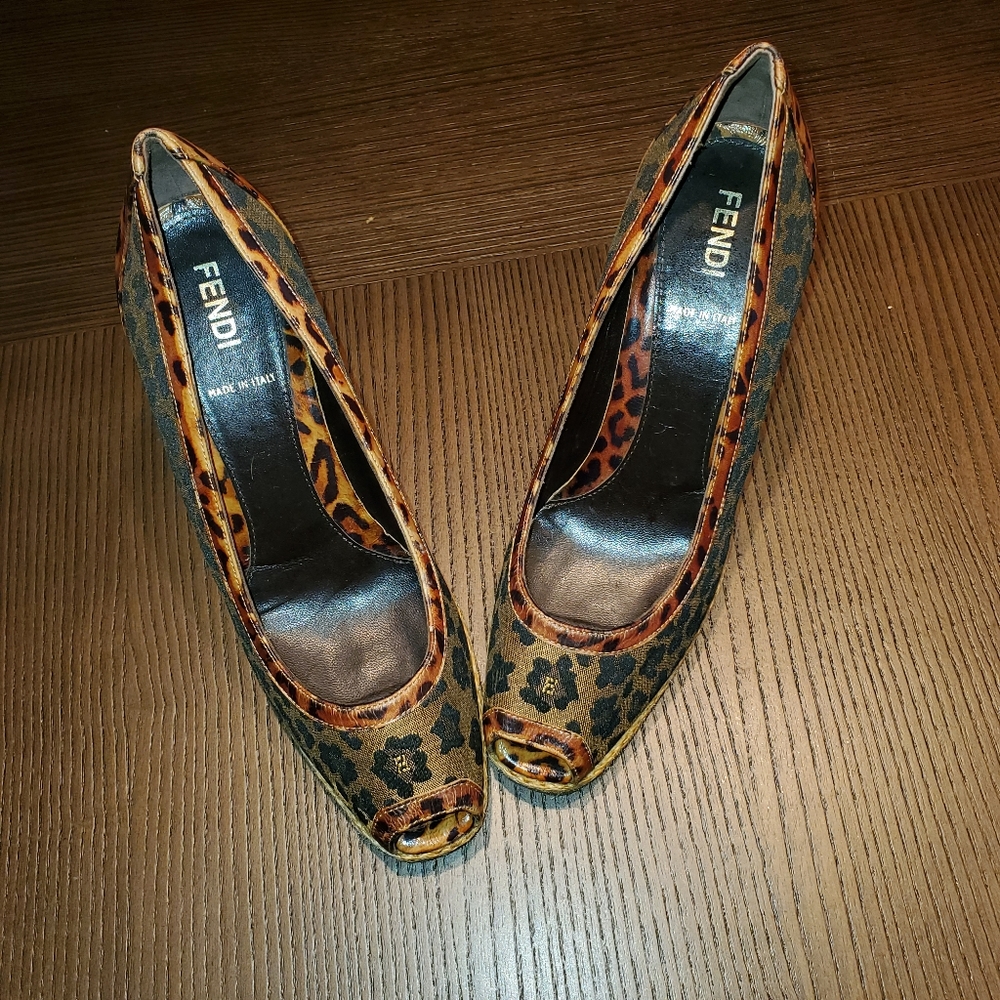 Fendi | Monogram Printed Wedge